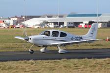 Cirrus SR20 # G-GCDA @ Blackpool 14/02/2013.