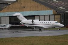 Cessna Citation C750 # G-CEDK @ Blackpool 17/02/2014.