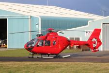 Eurocopter EC 135 T2 # G-GOWF @ Blackpool 25/01/2018.