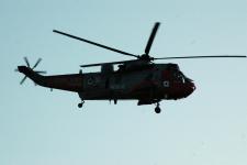 Rn Rescue Sea King Landing At Rnas Culdrose